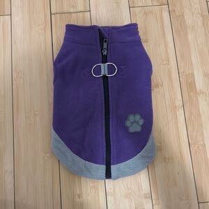 Purple and Gray Dog Jacket